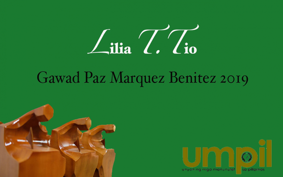 UP Cebu CCAD prof bags the Gawad Paz Marquez Benitez 2019 Award