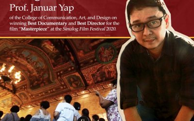 Prof. Januar Yap Wins Multiple Awards for film “Masterpiece” in the Sinulog Film Festival 2020