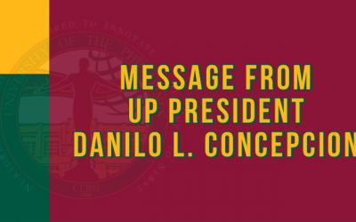 Message from UP President Danilo L. Concepcion