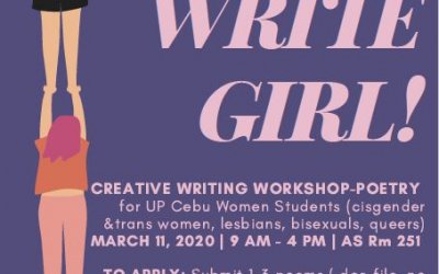 Women’s Month: Go Write Girl! a Creative Writing Workshop for Poetry