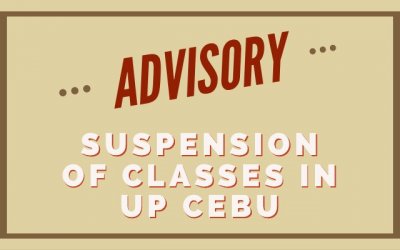 ADVISORY: Suspension of Classes in UP Cebu