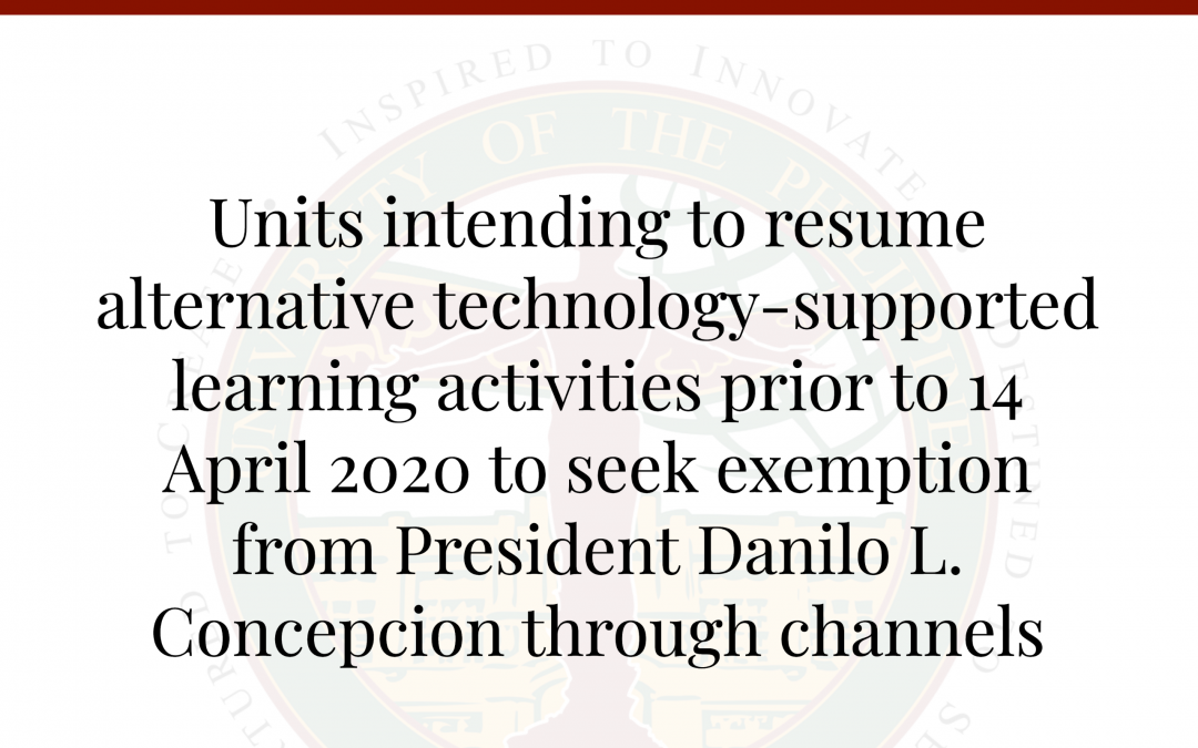 OVPAA Memorandum on Alternative Tech-Supported Learning