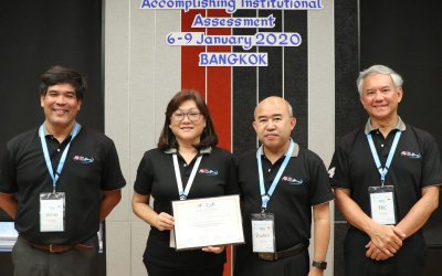SoM Dean Tiffany Adelaine Tan, Ph.D. completed all requirements for the 4th AUN-QA Training Course for Accomplishing Institutional Assessment (Tier-3)