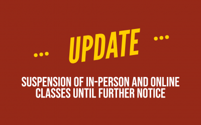 UPDATE: Suspension of Classes