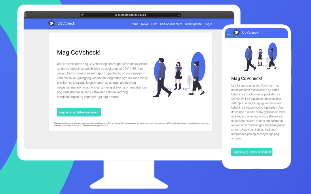 CoVcheck, a web app to accelerate LGU’s CoVID-19 response
