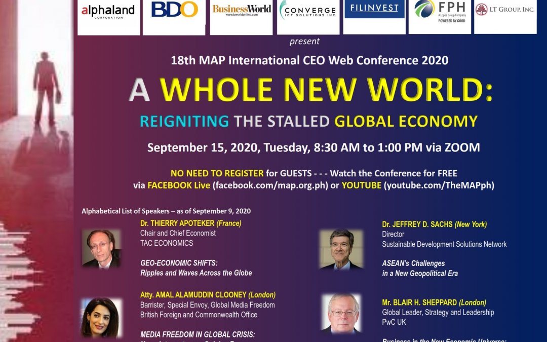 UP to participate in 18th MAP International CEO WebCon 2020