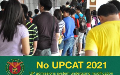 No UPCAT 2021, UP admissions system undergoing modification