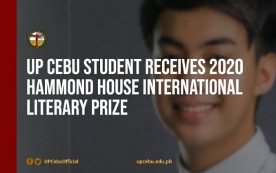 UP Cebu student receives 2020 Hammond House International Literary Prize