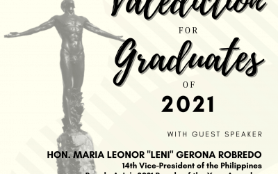 Join us as UP Cebu holds 2nd Valediction Ceremony with Guest Speaker VP Leni Robredo